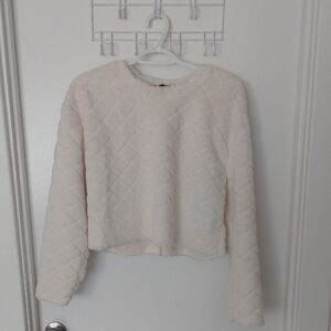 Zara Cream Fuzzy Sweater
